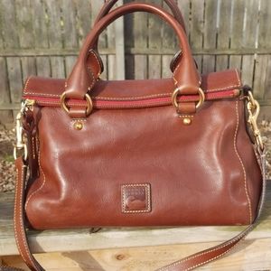 Dooney and Bourke leanna satchel in chestnut